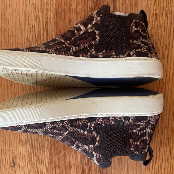 Rothy's Chelsea Wildcat Knit Sneaker Ankle Bootie Recycled Textile Womens W 8.5 - Picture 2 of 5